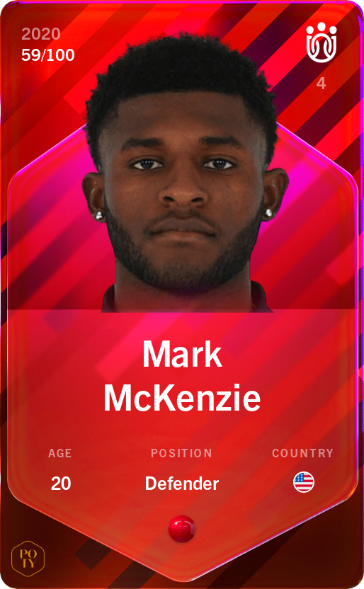 Sorare - Sorare Official - Mark McKenzie 2020-21 • Rare 59/100 - NFT # 22426837336081380485938133949574678792101898841201902429614757037049596309820