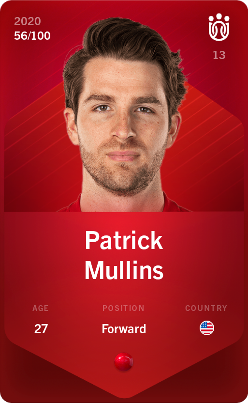 Sorare - Sorare Official - Patrick Mullins 2020-21 • Rare 56/100 - NFT # 65498828202963662110083354175105960318195197674093675605536177402318255889785