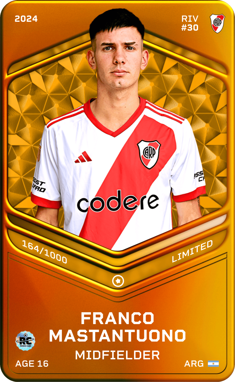 Franco Mastantuono 2024-25 • Limited 164/1000