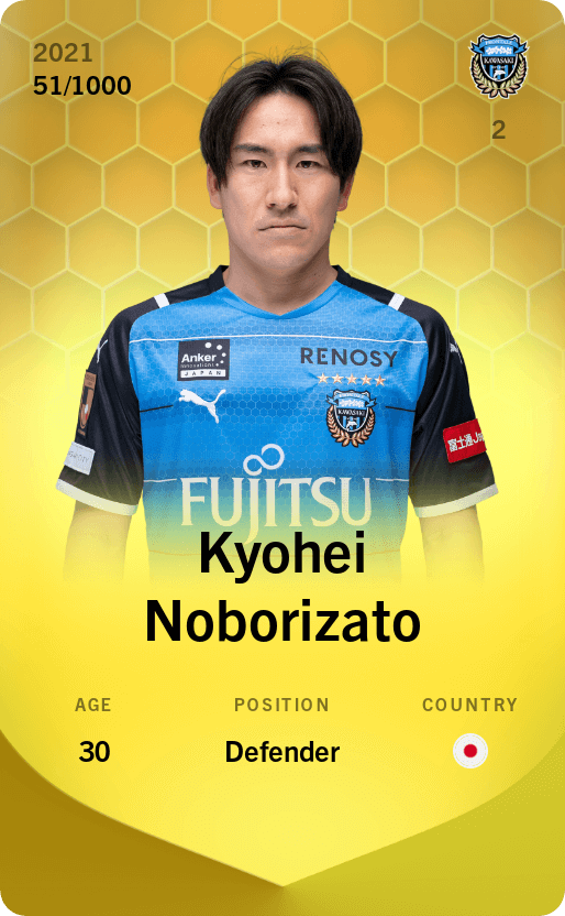 Kyohei Noborizato 2021-22 • Limited 51/1000