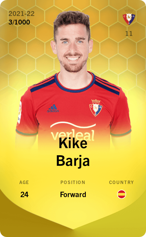 Kike Barja 2021-22 • Limited 3/1000
