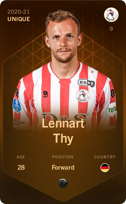 Sorare - Sorare Official - Lennart Thy 2020-21 • Unique - NFT # 41528427024107709919176268498987442578140349998171146480831398673237207980589