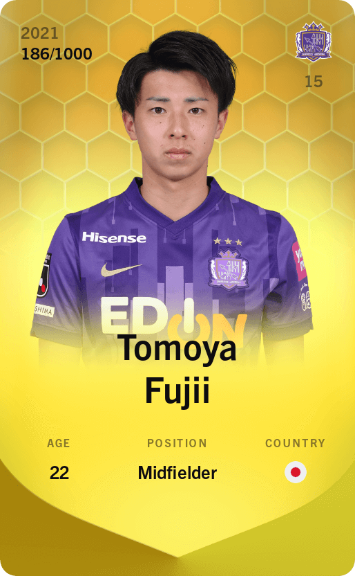 Tomoya Fujii 2021-22 • Limited 186/1000