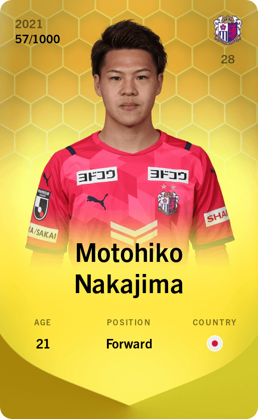 Motohiko Nakajima 2021-22 • Limited 57/1000