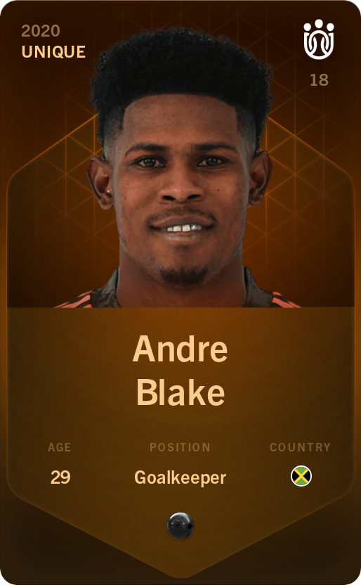 Sorare - Sorare Official - Andre Blake 2020-21 • Unique - NFT # 35989369006905127623306753098280319924591931115671275567298994134885020319760