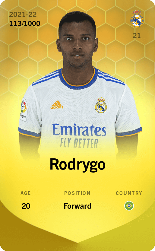Rodrygo 2021-22 • Limited 113/1000