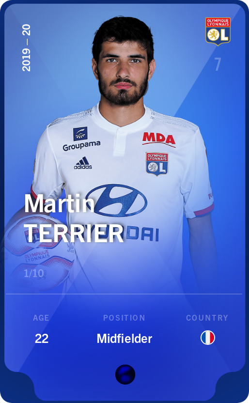 Sorare - Sorare Official - Martin Terrier 2019-20 • Super Rare 1/10 - NFT # 105002833311651775391039053090680295514829067975670856229886902582175498497988