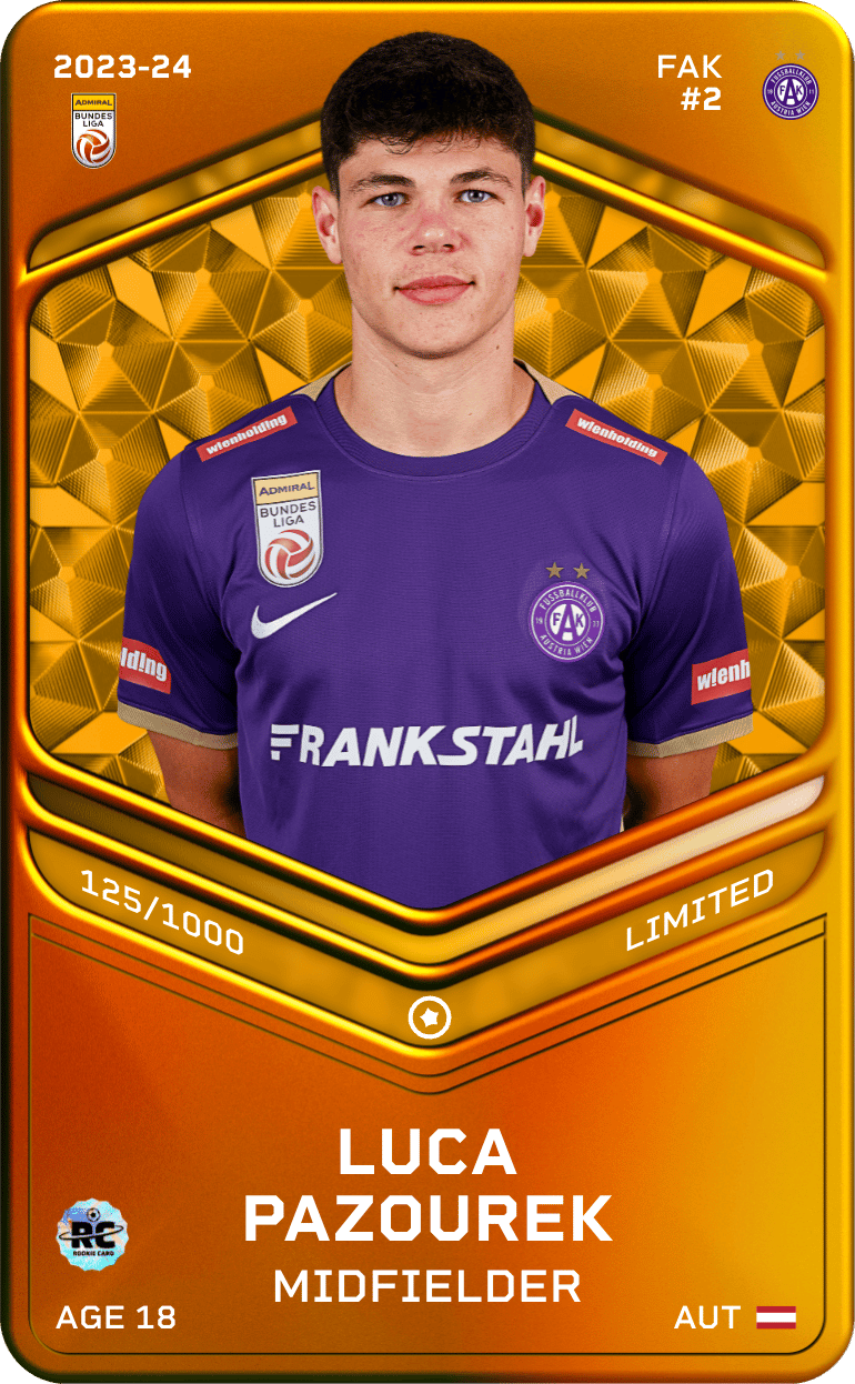 Luca Pazourek 2023-24 • Limited 125/1000