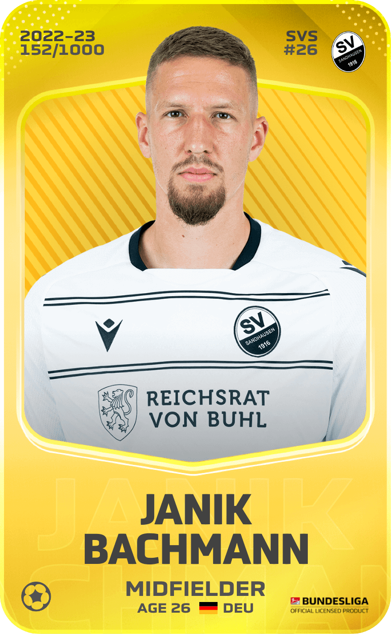 Janik Bachmann 2022-23 • Limited 152/1000