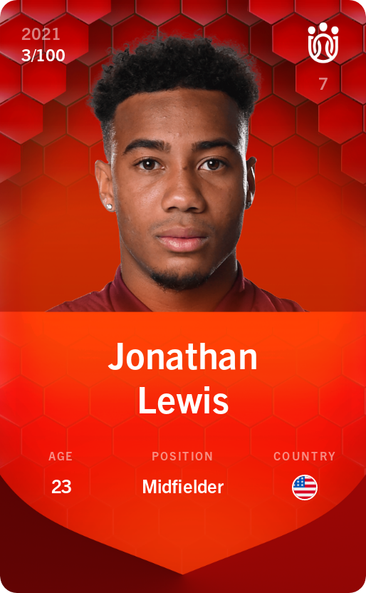 Sorare - Sorare Official - Jonathan Lewis 2021-22 • Rare 3/100 - NFT # 18097962456699887825467036610604751628680575291869698722128391796115731872834