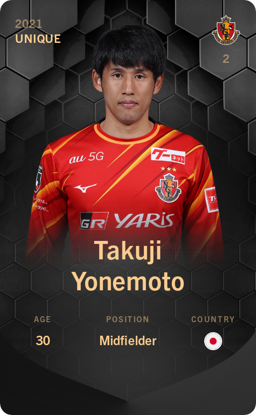 Sorare - Sorare Official - Takuji Yonemoto 2021-22 • Unique - NFT # 89288888388801712501230714757467711095164859605663937220283329177981354072180