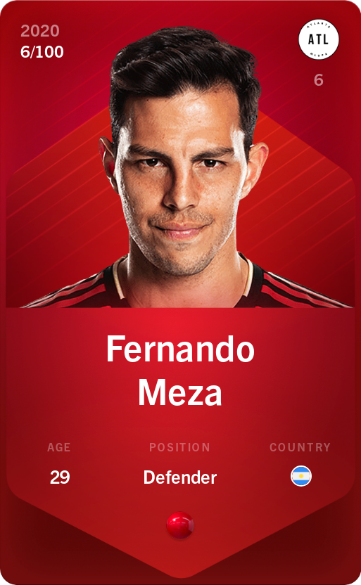 Sorare - Sorare Official - Fernando Meza 2020-21 • Rare 6/100 - NFT # 105205275793583805085744748972437444948807613520557359535610650382730654529026