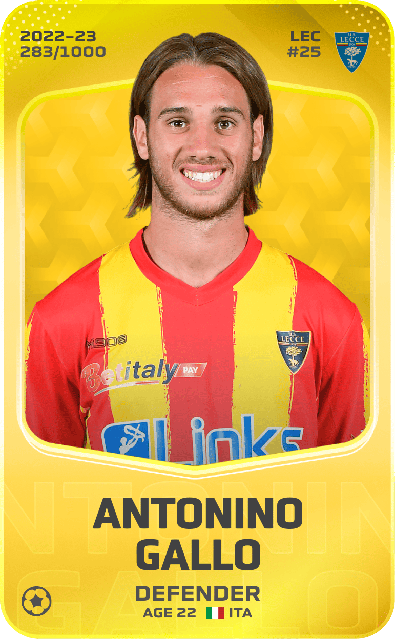Antonino Gallo 2022-23 • Limited 283/1000