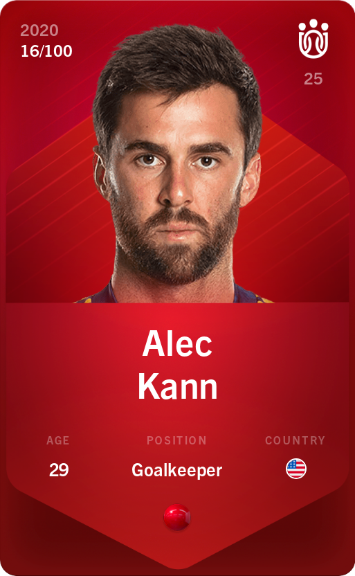 Sorare - Sorare Official - Alec Kann 2020-21 • Rare 16/100 - NFT # 82489776506836434912396897786953359141097925057867776456309012523691301598377