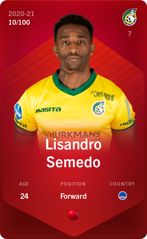Sorare - Sorare Official - Lisandro Semedo 2020-21 • Rare 10/100 - NFT # 44343853187956325481859496217149813045092013303133829276363781111805703460157