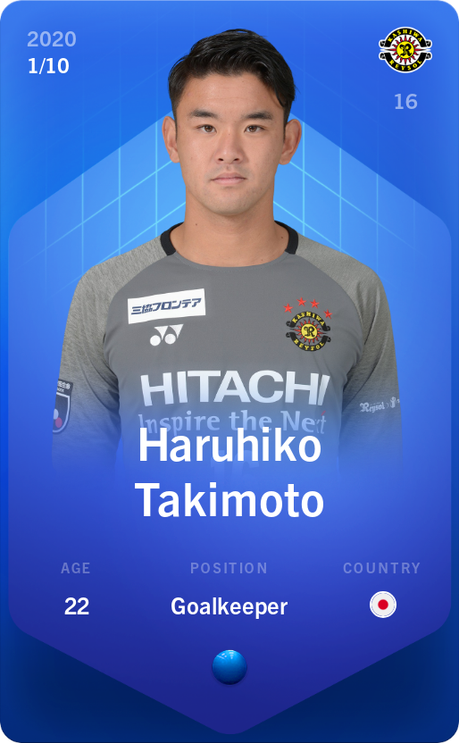 Sorare - Sorare Official - Haruhiko Takimoto 2020-21 • Super Rare 1/10 - NFT # 74104969614558529863042609457027337654012264313332380607012604085520892222575