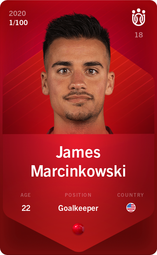 Sorare - Sorare Official - James Marcinkowski 2020-21 • Rare 1/100 - NFT # 60103336049883592533705907317544456628956653782427872155688115883482615436022
