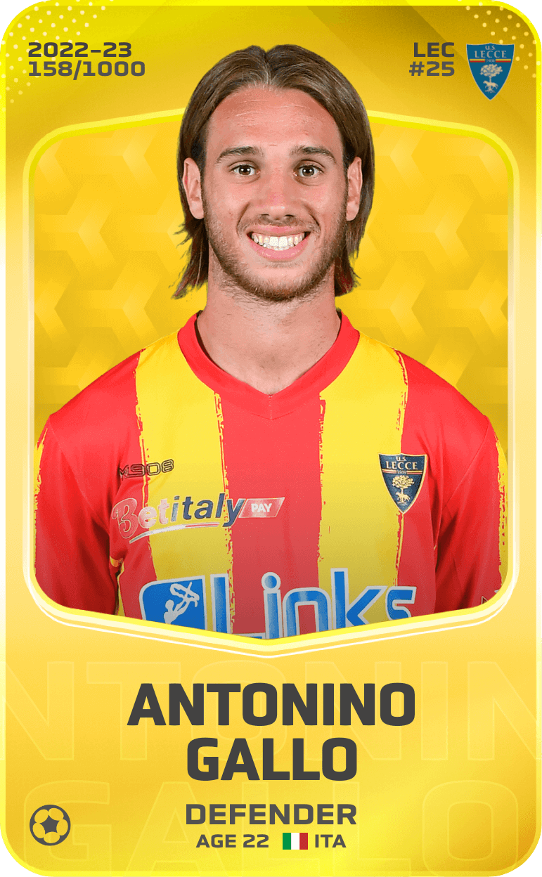 Antonino Gallo 2022-23 • Limited 158/1000