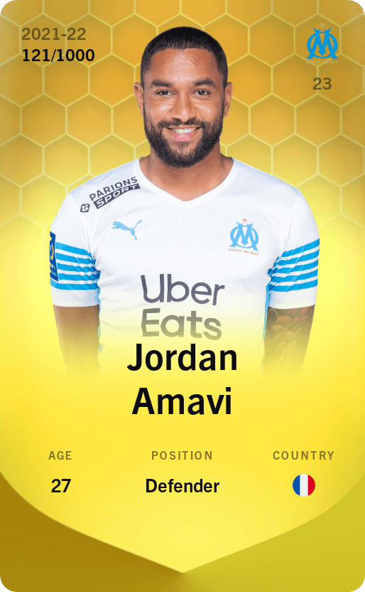 Jordan Amavi 2021-22 • Limited 121/1000