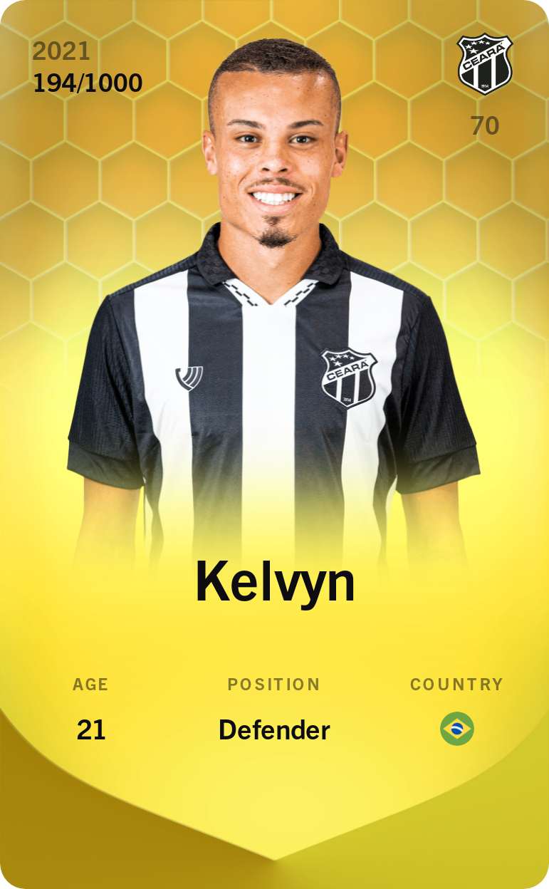 Sorare - Sorare Official - Kelvyn 2021-22 • Limited 194/1000 - NFT # 97078374070264058182053703973278664769669195596396016444720031363896709272746