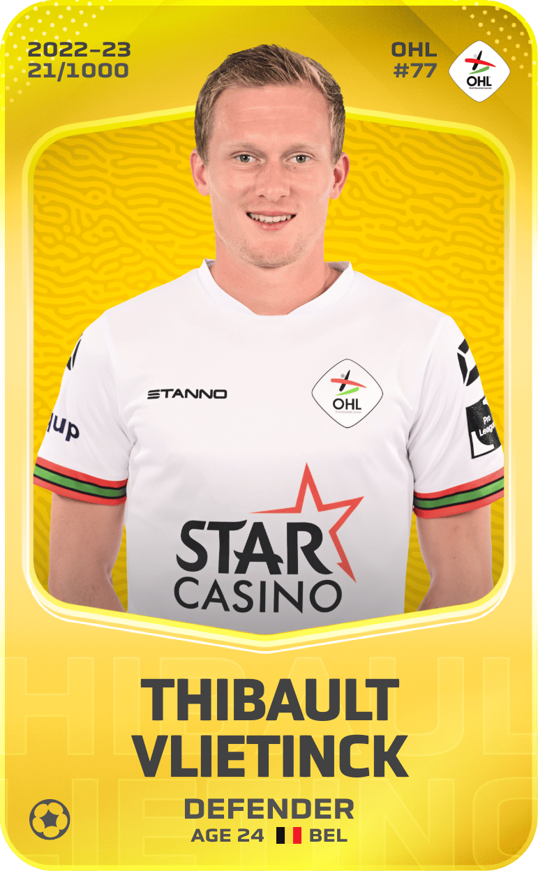 Thibault Vlietinck 2022-23 • Limited 21/1000