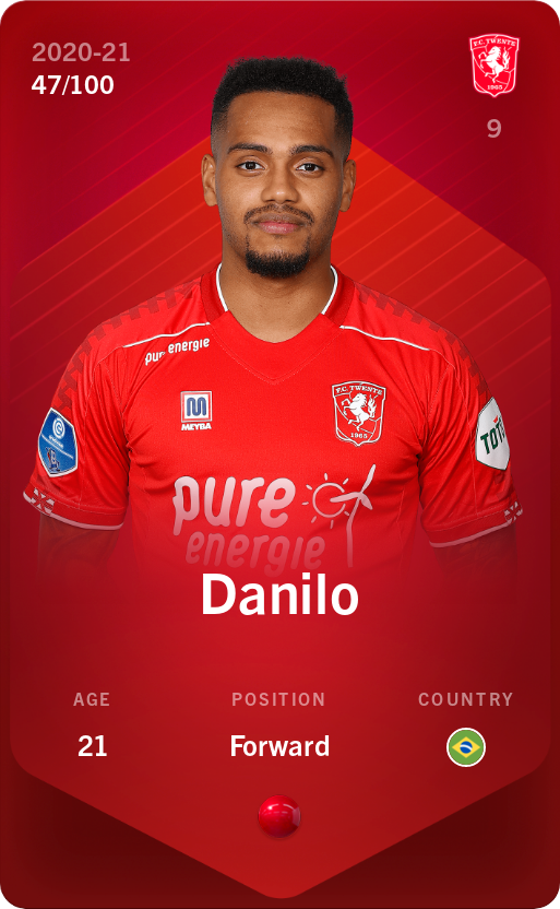 Sorare - Sorare Official - Danilo 2020-21 • Rare 47/100 - NFT # 49794330352248987795640920996465623524364873357549365735550869880269701588648