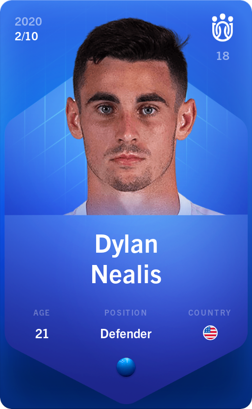 Sorare - Sorare Official - Dylan Nealis 2020-21 • Super Rare 2/10 - NFT # 82830679576755368223810438923021811546018689809062140684318028322585666373963