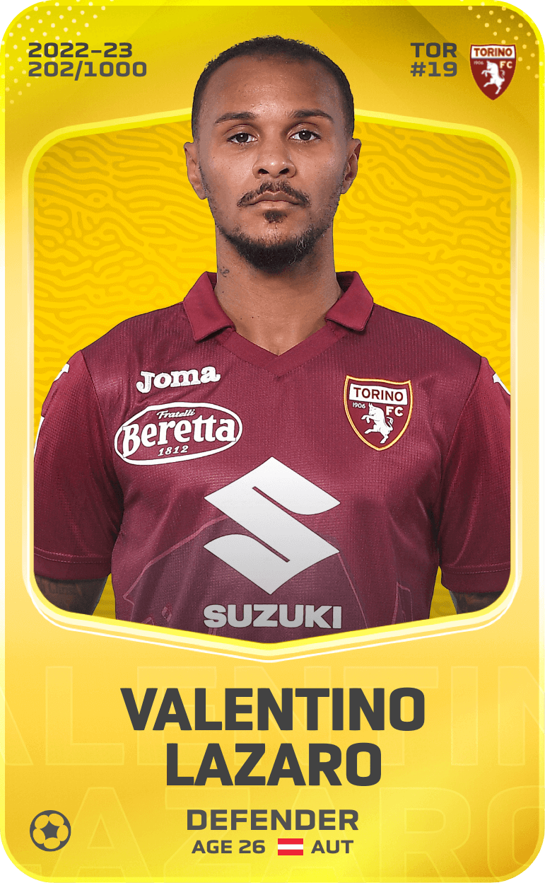 Valentino Lazaro 2022-23 • Limited 202/1000