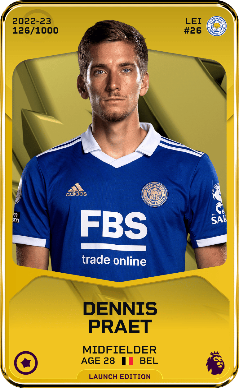 Dennis Praet 2022-23 • Limited 126/1000