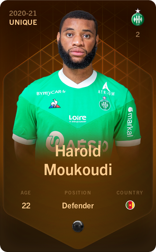 Sorare - Sorare Official - Harold Moukoudi 2020-21 • Unique - NFT # 4654130215294923494470064343194106608924645982119987785648435330057708186743