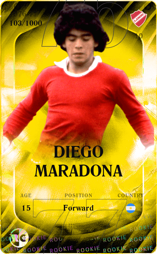 Diego Maradona 1976-77 • Limited 103/1000