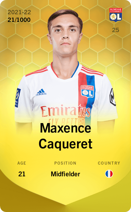 Maxence Caqueret 2021-22 • Limited 21/1000