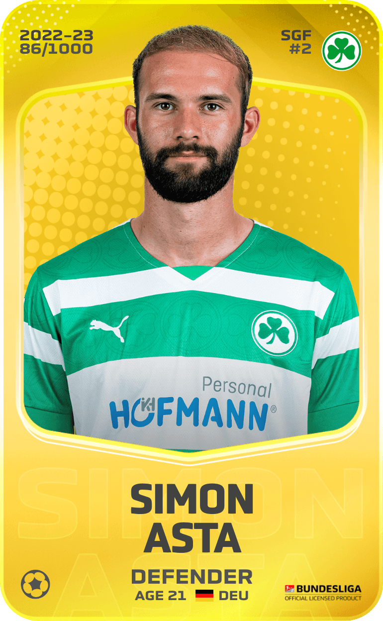 Simon Asta 2022-23 • Limited 86/1000