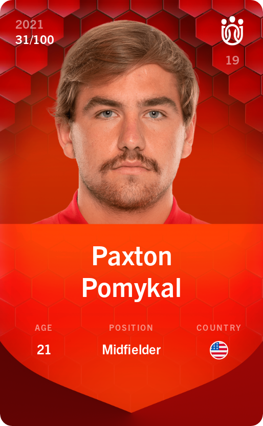 Sorare - Sorare Official - Paxton Pomykal 2021-22 • Rare 31/100 - NFT # 106587523953359307886133114096745530272724575322046702871854424651057879396947