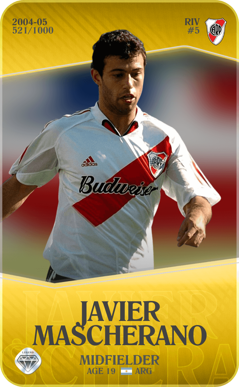 Javier Mascherano 2004-05 • Limited 521/1000