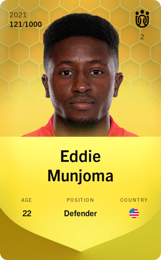 Sorare - Sorare Official - Eddie Munjoma 2021-22 • Limited 121/1000 - NFT # 45540759270389190119139404371837662537049795545827598067077920499382485212548