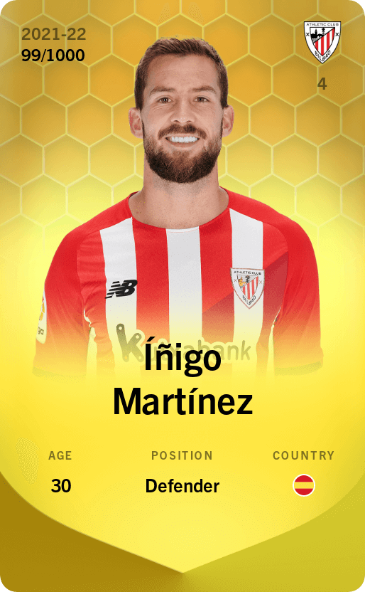 Íñigo Martínez 2021-22 • Limited 99/1000