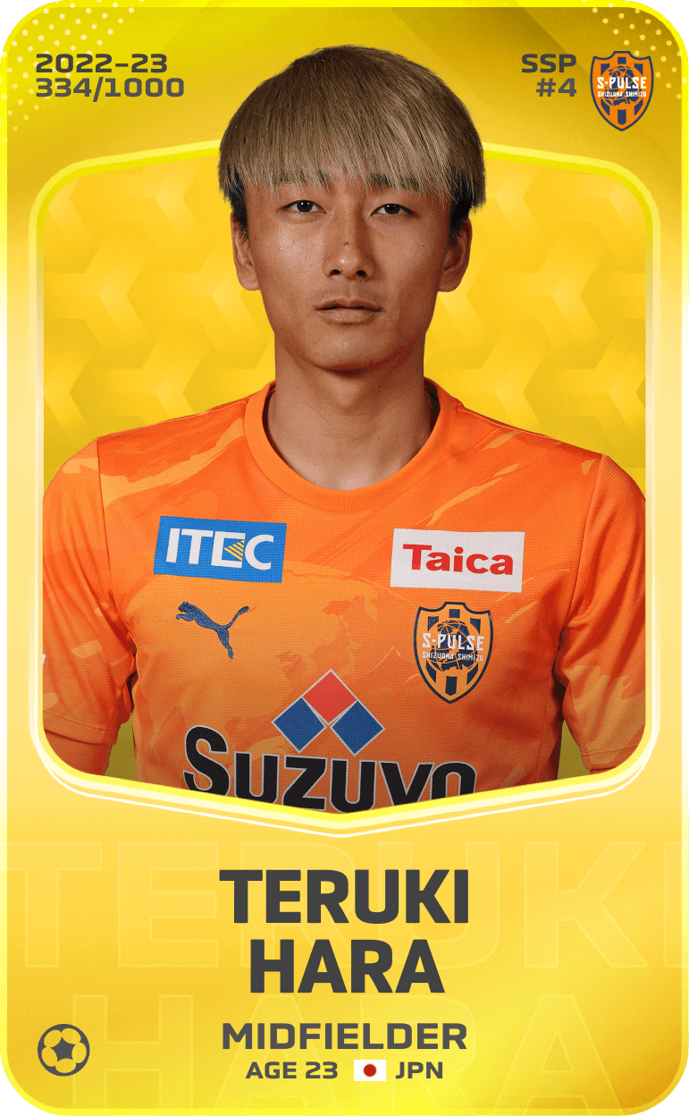 Teruki Hara 2022-23 • Limited 334/1000