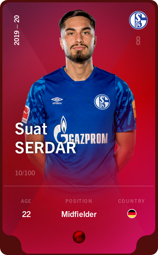 Sorare - Sorare Official - Suat Serdar 2019-20 • Rare 10/100 - NFT # 65104561947659534409016535779938454623594039663333454934421026757233524024012