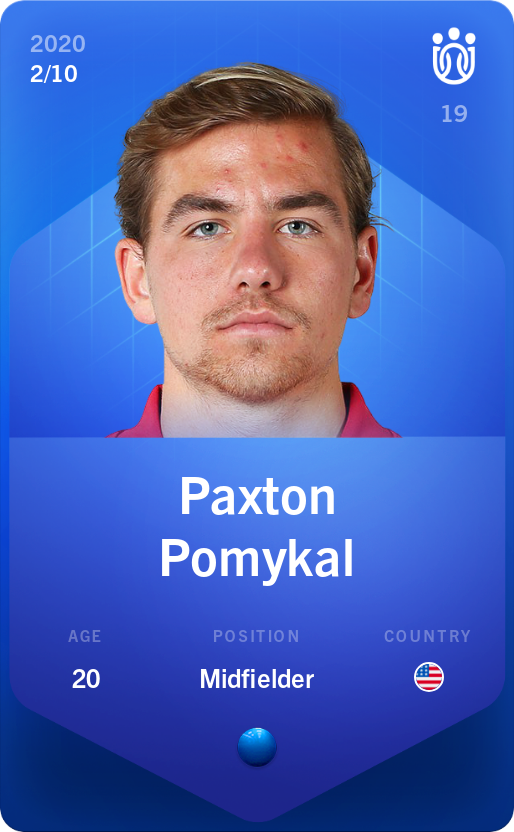 Sorare - Sorare Official - Paxton Pomykal 2020-21 • Super Rare 2/10 - NFT # 12162354399361466426771966425871577340634063727058756831779750258798237940145