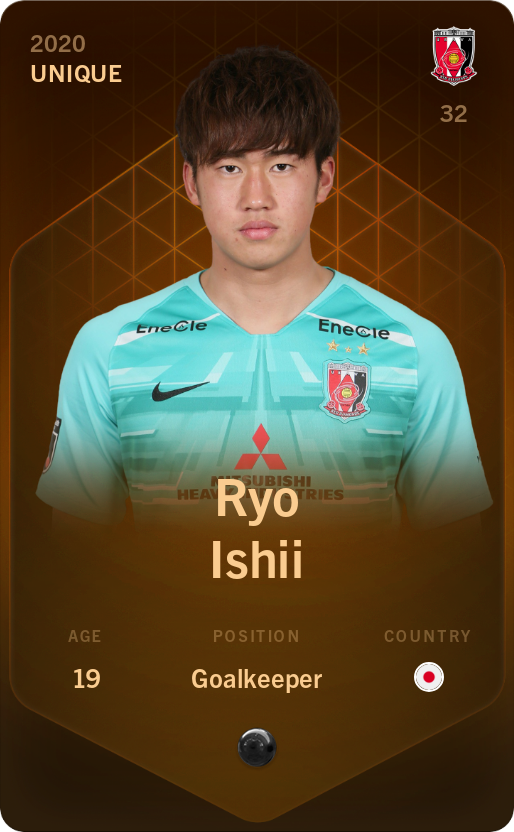 Sorare - Sorare Official - Ryo Ishii 2020-21 • Unique - NFT # 77402264644341296831687607268649334026492387447539228438674612942805012600713