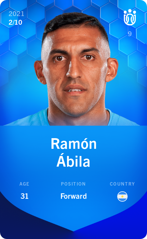 Sorare - Sorare Official - Ramón Ábila 2021-22 • Super Rare 2/10 - NFT # 109415496710451332227122150009864337080813672000291799165726151053049097274859