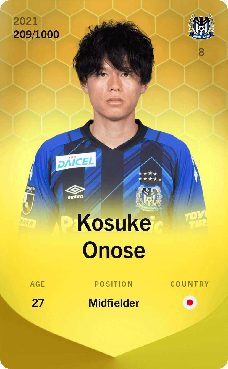 Kosuke Onose 2021-22 • Limited 209/1000