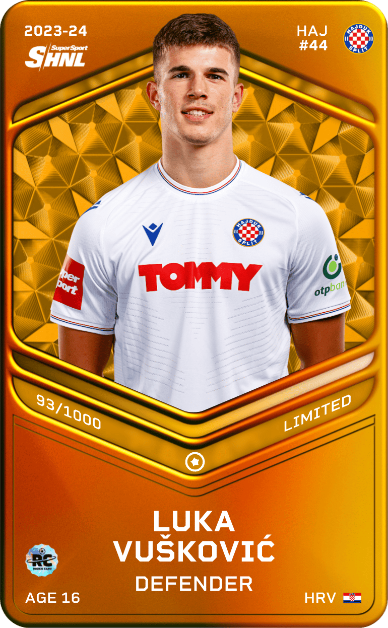 Luka Vušković 2023-24 • Limited 93/1000