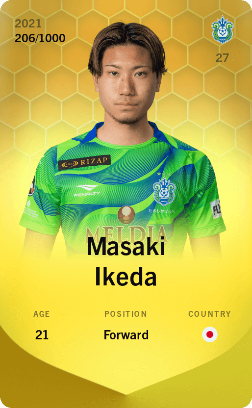 Masaki Ikeda 2021-22 • Limited 206/1000