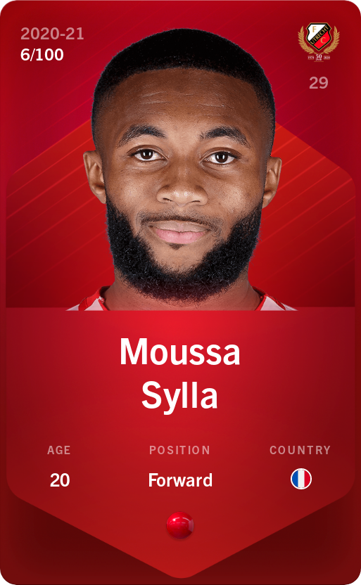 Sorare - Sorare Official - Moussa Sylla 2020-21 • Rare 6/100 - NFT # 114793709191144543199076140792798025178136397863197194253415208360981527256548