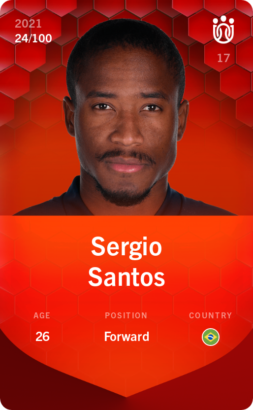 Sorare - Sorare Official - Sergio Santos 2021-22 • Rare 24/100 - NFT # 18577908981350437282231906191537929464521203139964890576881109690115342770435