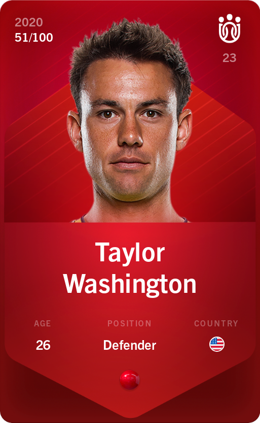 Sorare - Sorare Official - Taylor Washington 2020-21 • Rare 51/100 - NFT # 61250659159123514119962978478684491502772680852521199836681917043496540408121