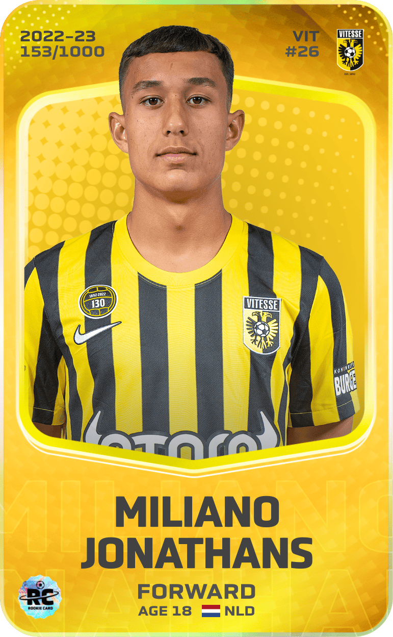 Miliano Jonathans 2022-23 • Limited 153/1000