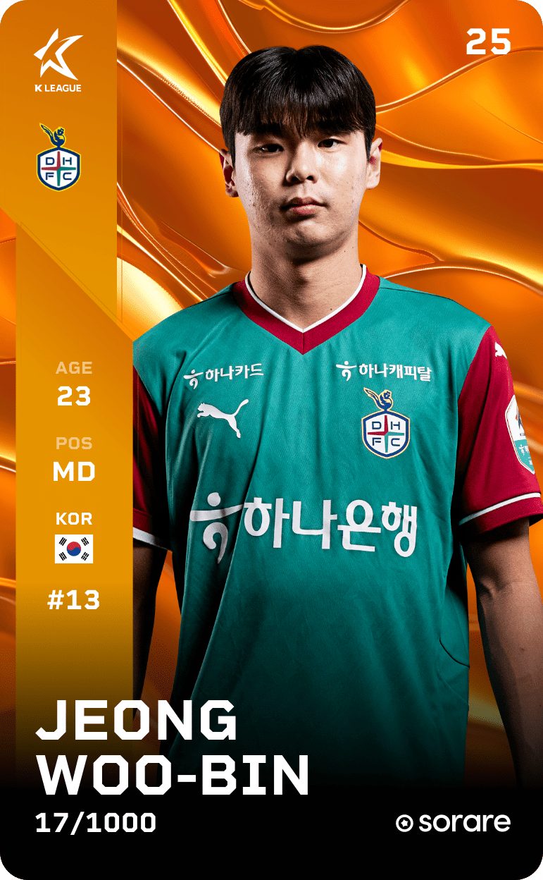 Jung Woo-Bin 2025-26 • Limited 17/1000